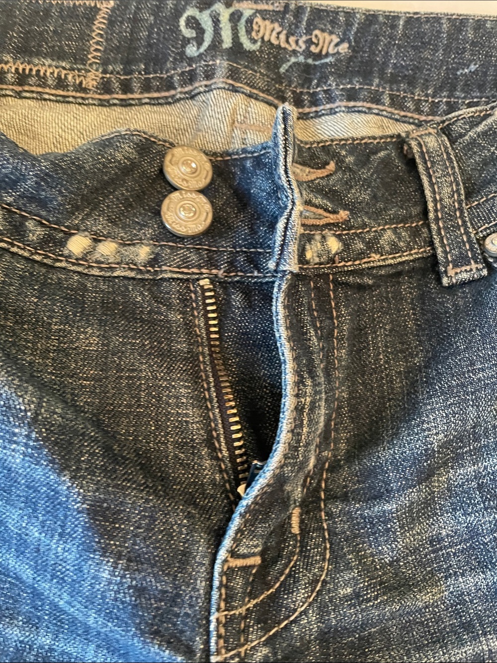 Miss Me Dark Blue Straight Leg Jeans - Picture 5 of 11